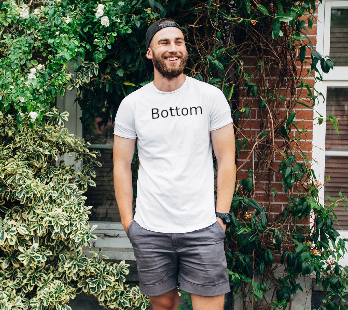 Men's Bottom T-Shirt Tops and Shirts TasteeTreasures 